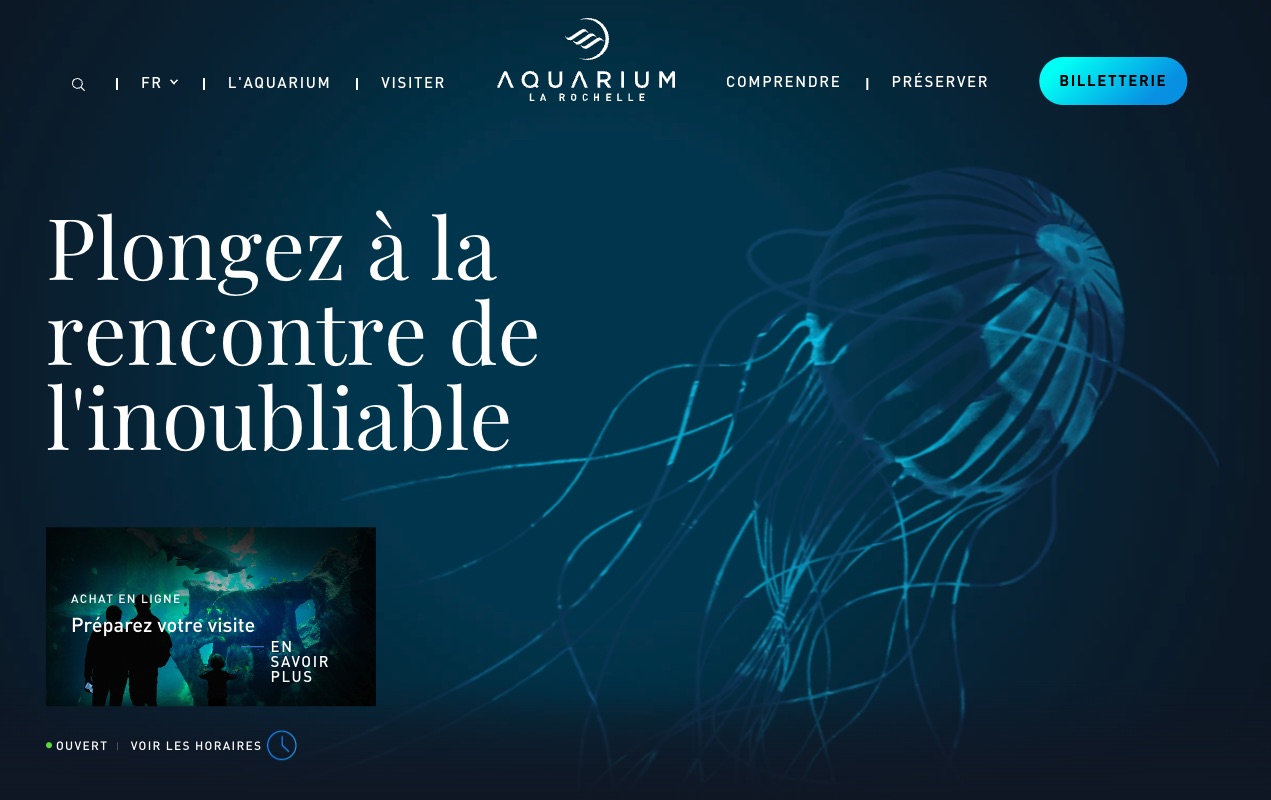 site officiel aquarium la rochelle